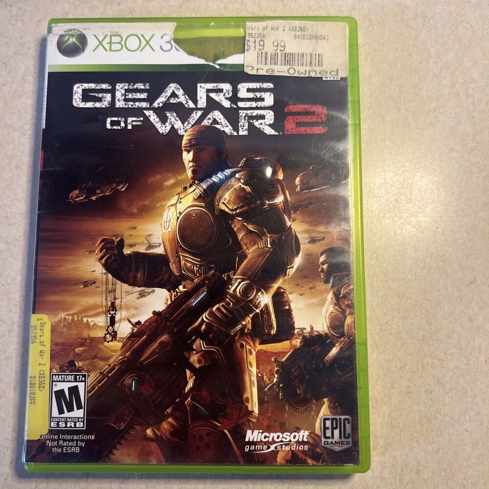 Gears of War 2 (Microsoft Xbox 360, 2008) CIB W/ Manual & Inserts - Tested!